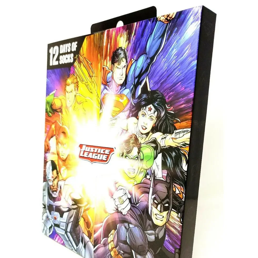 Boys Socks Justice League 12 Days Of Socks 2018 Dc Set Shoe Size Medium